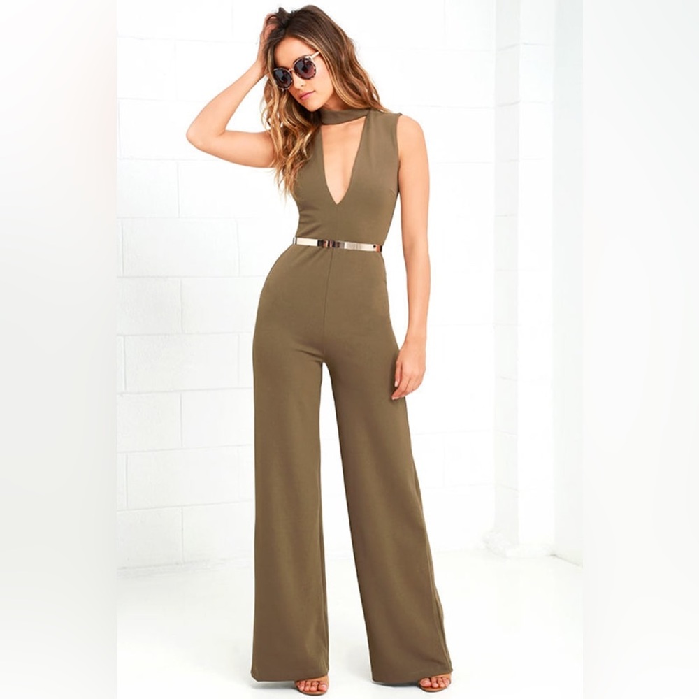 Lulu’s Olive Green Jumpsuit